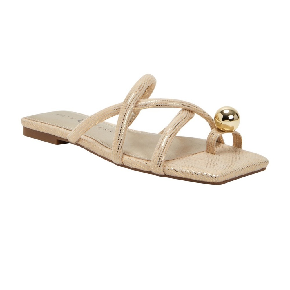 Katy Perry The Camie Toe Thong Sandal‎ Gold 5.5 NIB